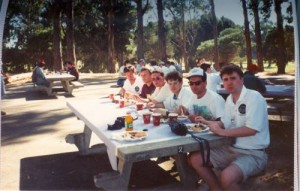 Competitors meet at team village in WRTC 1996 San Francisco