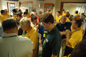 Competitors meet at team village in WRTC 2006 Brazil